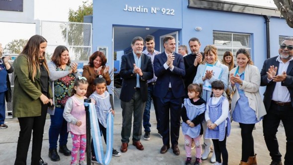Achával junto a Sileoni inauguró el jardín 922: "Vamos a transformar el sistema educativo"