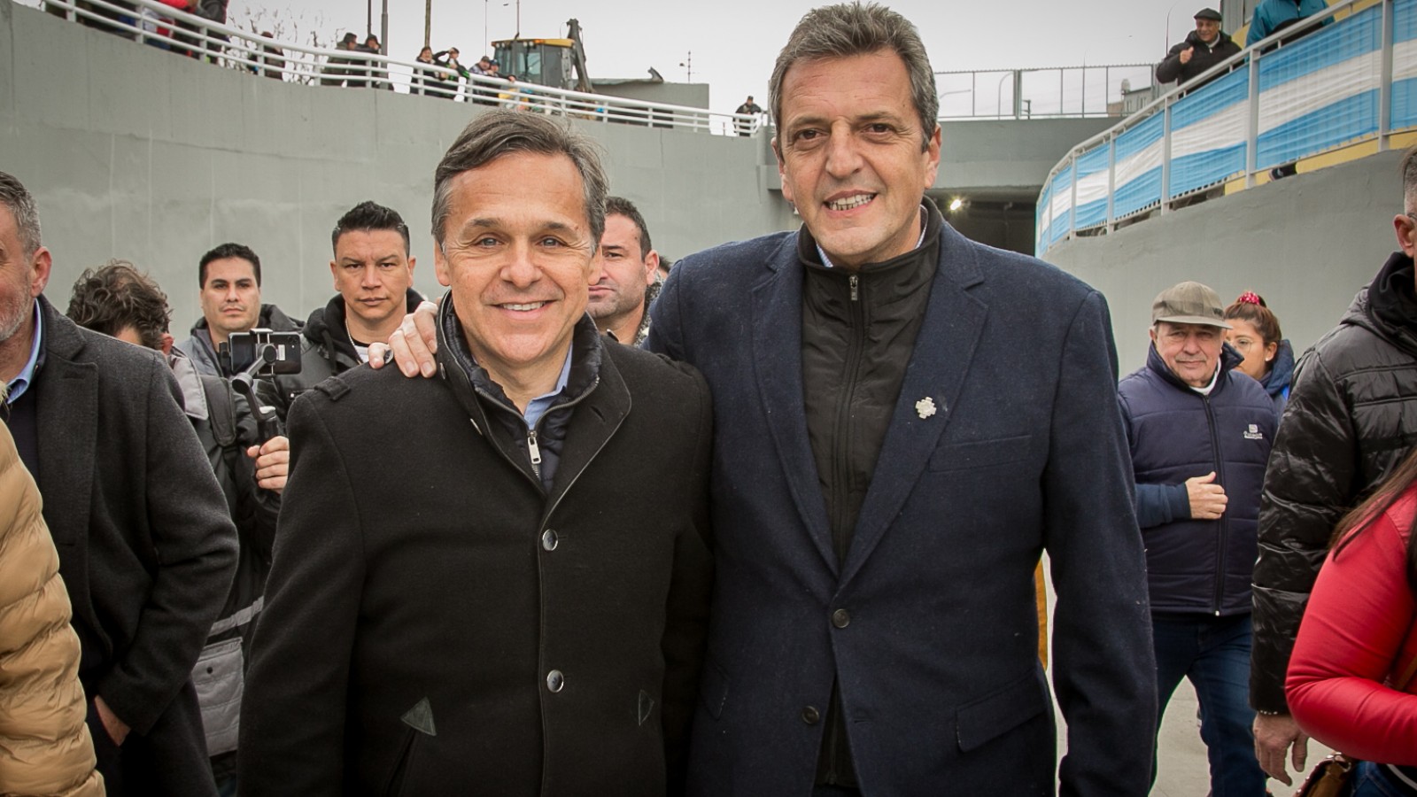 Giuliano: La inauguración de pasos bajo a nivel son "un ejemplo de la unión por la patria"