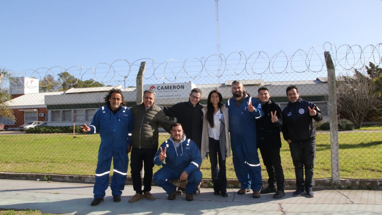 Agustina Propato recorrió la fábrica química Cameron de Zárate