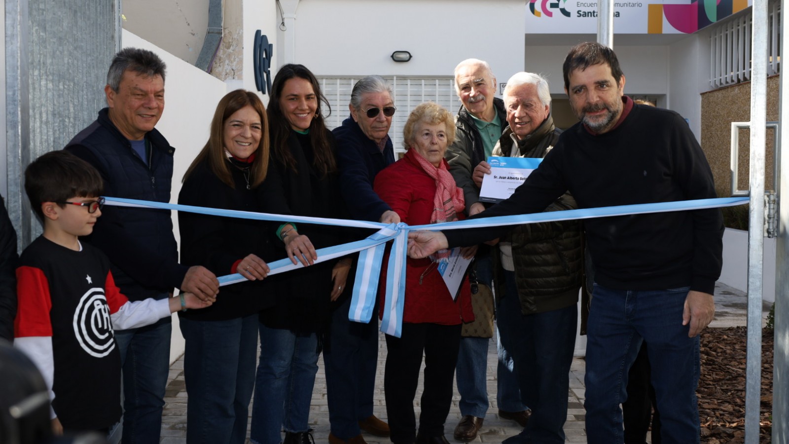 Fernando Moreira inauguró un nuevo Centro de Encuentro Comunitario en San Andrés