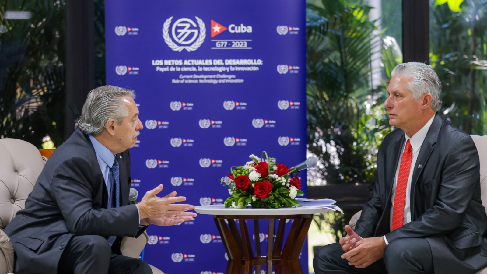 El Presidente se reunió con su par de Cuba, Miguel Díaz-Canel