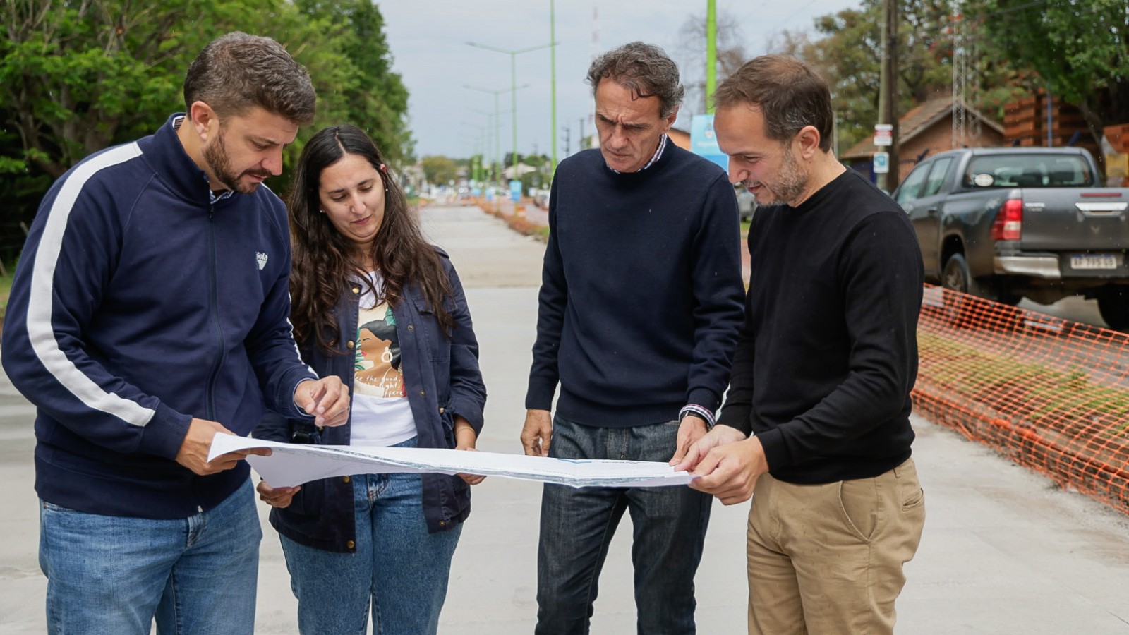 En Exaltación de la Cruz, Katopodis recorrió la obra de mejoramiento integral de la Ruta Provincial N° 4