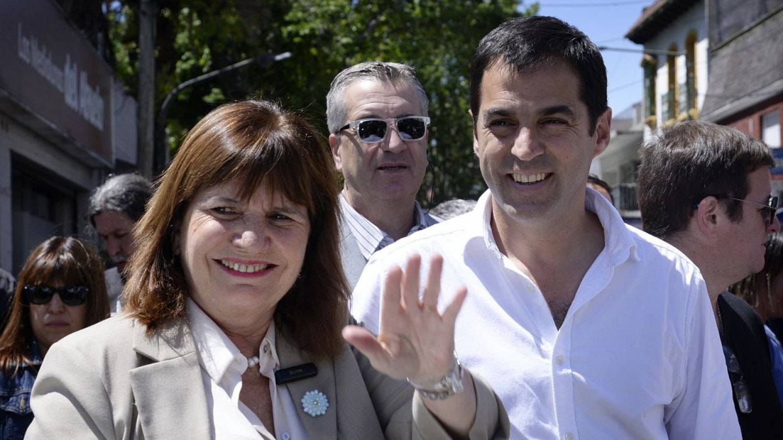 Patricia Bullrich recorrió San Isidro junto al intendente electo, Ramón Lanús