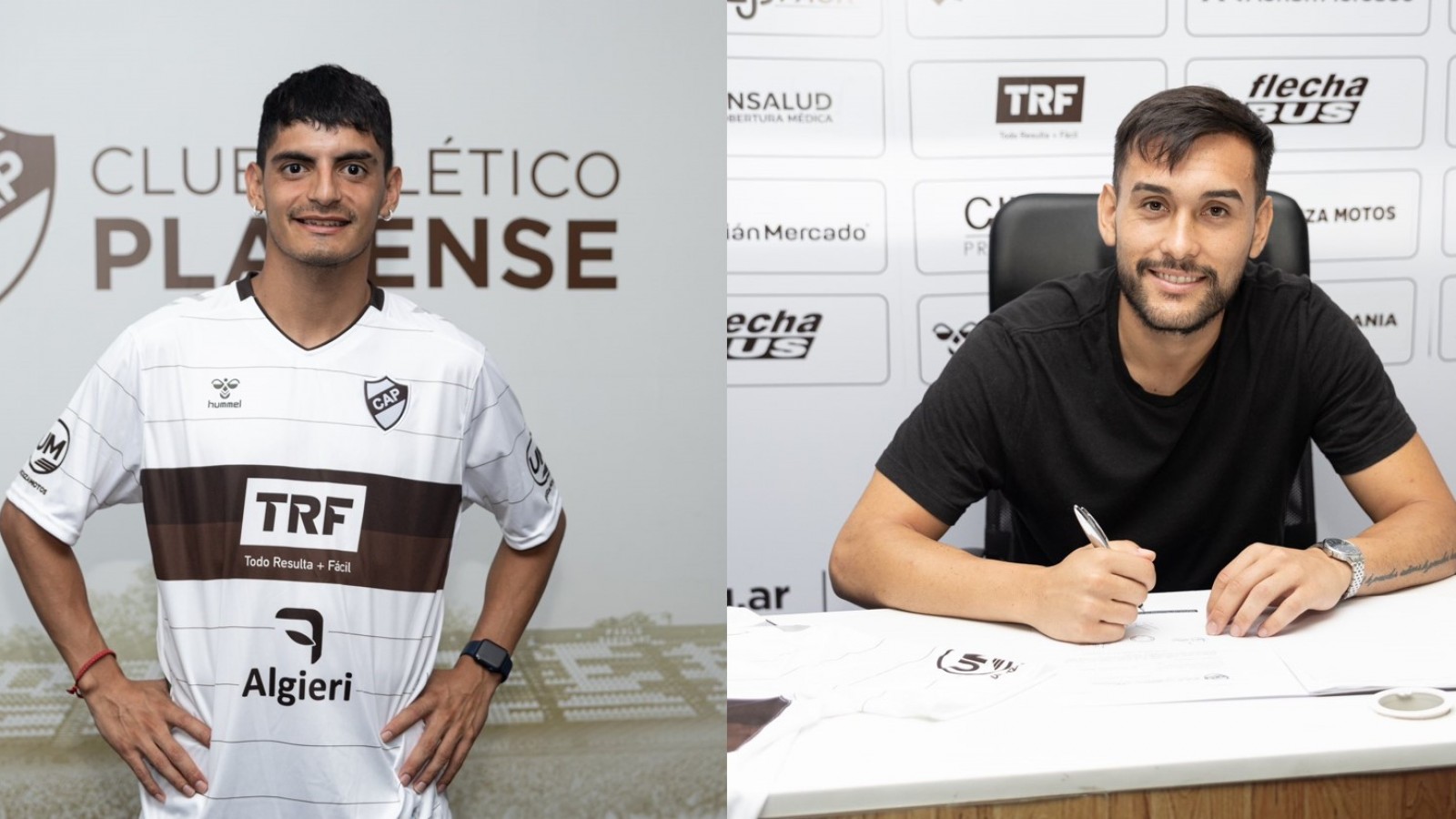 Platense presentó oficialmente a Cozzani y a Rivero como nuevos refuerzos