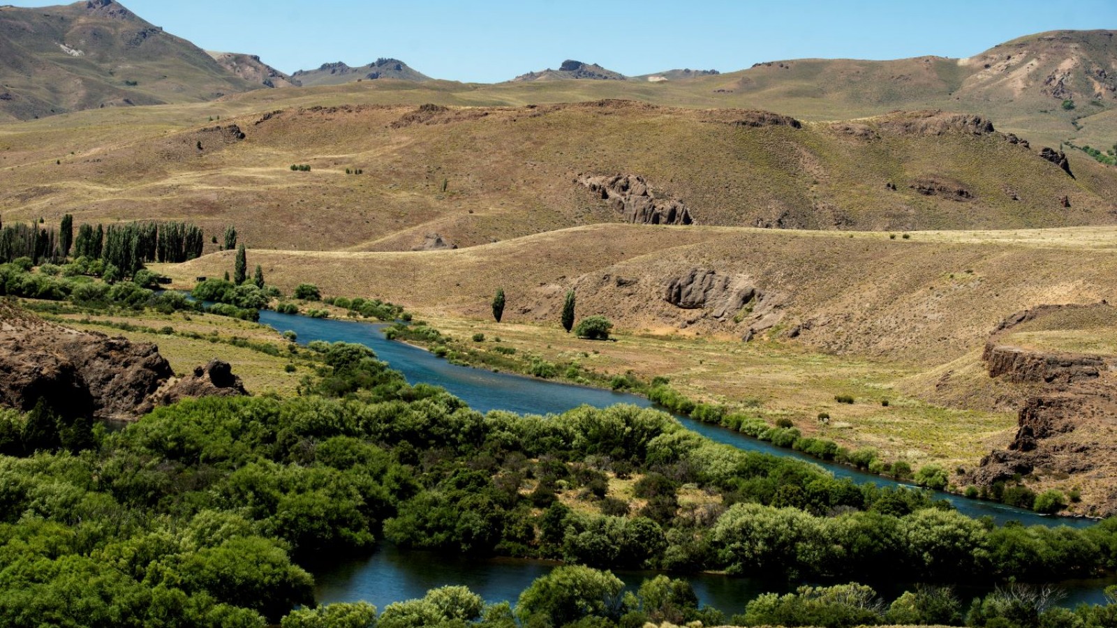 Villa Llanquín, un paraíso en la estepa rionegrina