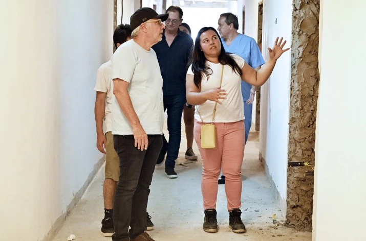 Julio Zamora monitoreó la obra del nuevo Centro de Medicina Cardiovascular y de Hemodinamia en Tigre centro