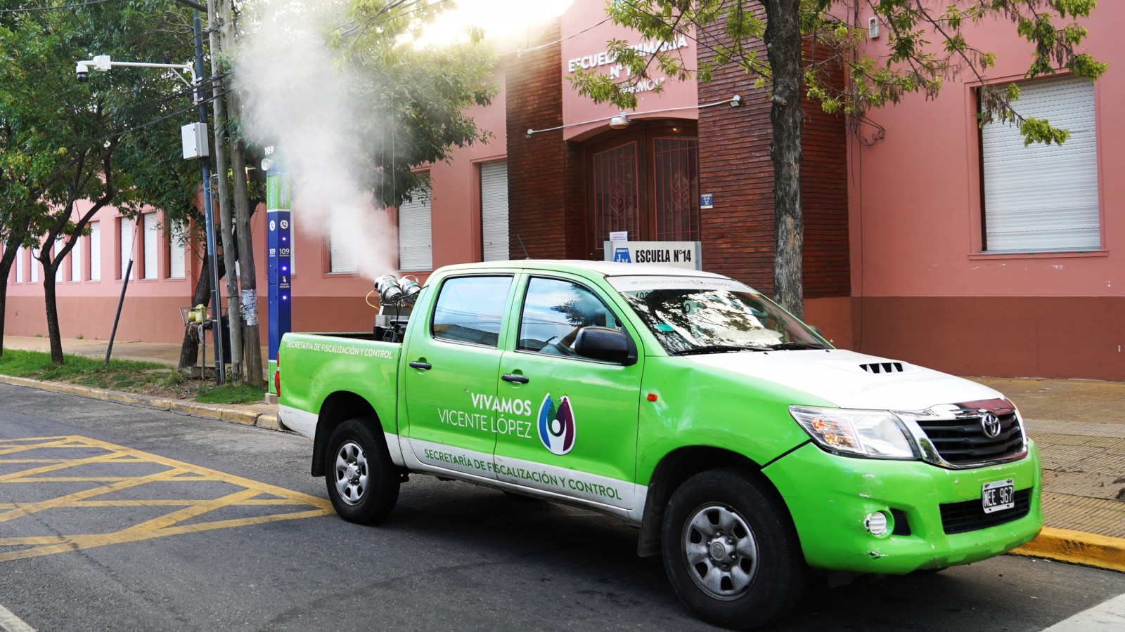Vicente López continúa con las tareas de fumigación para combatir la ola de mosquitos