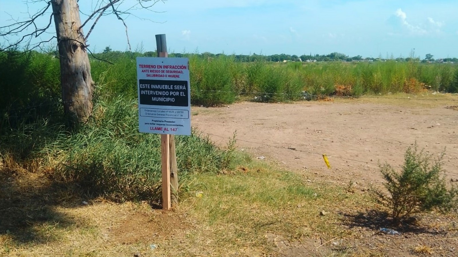 El Municipio de San Nicolás continúa con los controles en terrenos baldíos y abandonados