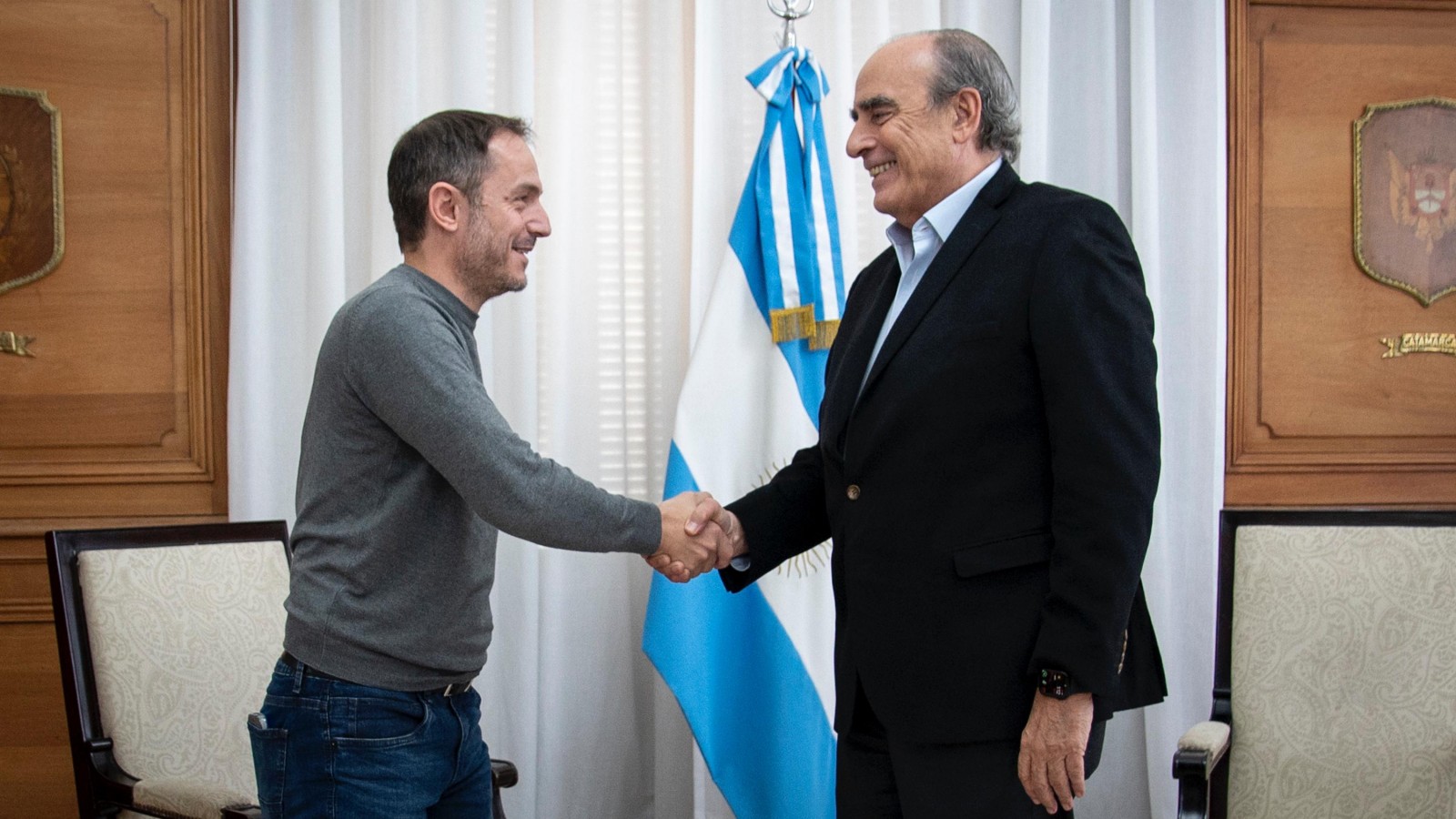 Abella se reunió con el ministro del Interior de la Nación