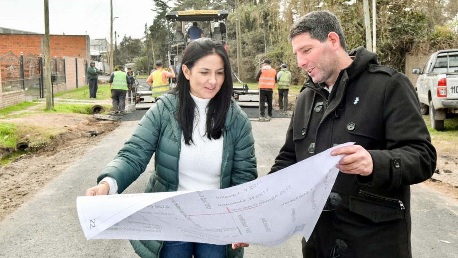 Noe Correa visitó una nueva obra en la ciudad de Tortuguitas