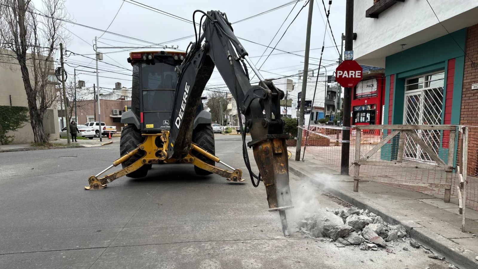 San Isidro: comenzaron las obras de repavimentación de la calle Hipólito Yrigoyen
