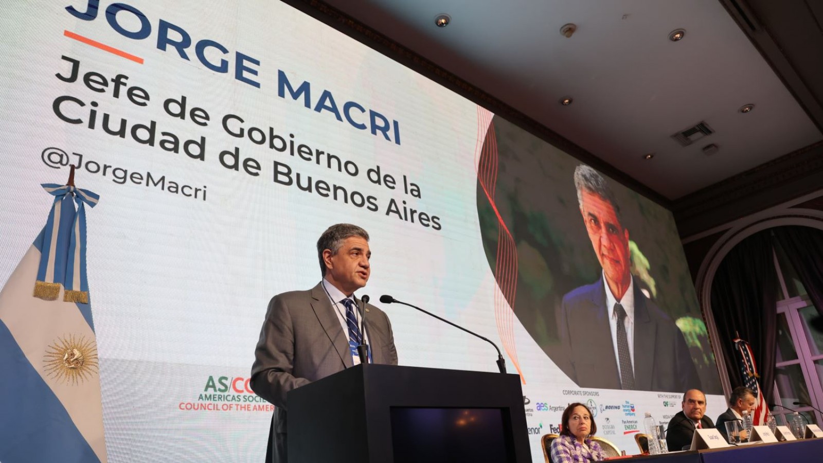 Jorge Macri en el Council of the Americas: "Estamos dando discusiones incómodas y batallas para tener una ciudad más ordenada, segura y pujante"