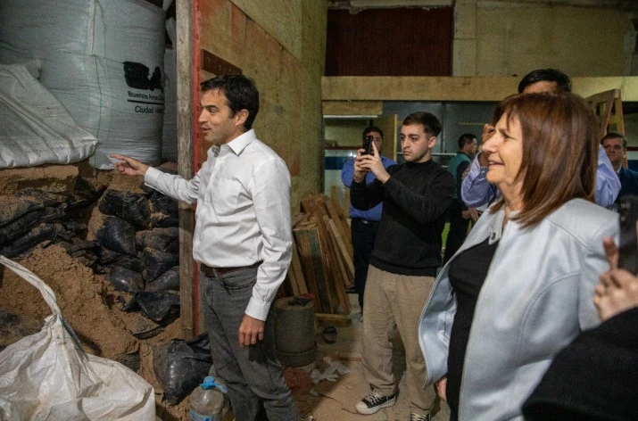 Ramón Lanús recibió a Bullrich y al ministro de seguridad bonaerense: "Estamos trabajando juntos para cuidar a los sanisidrenses"