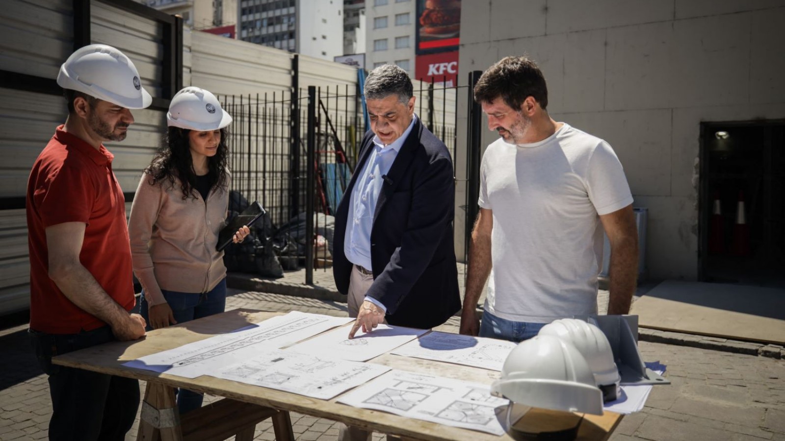 Avanza la obra para poder ver la Ciudad desde el mirador panorámico del Obelisco