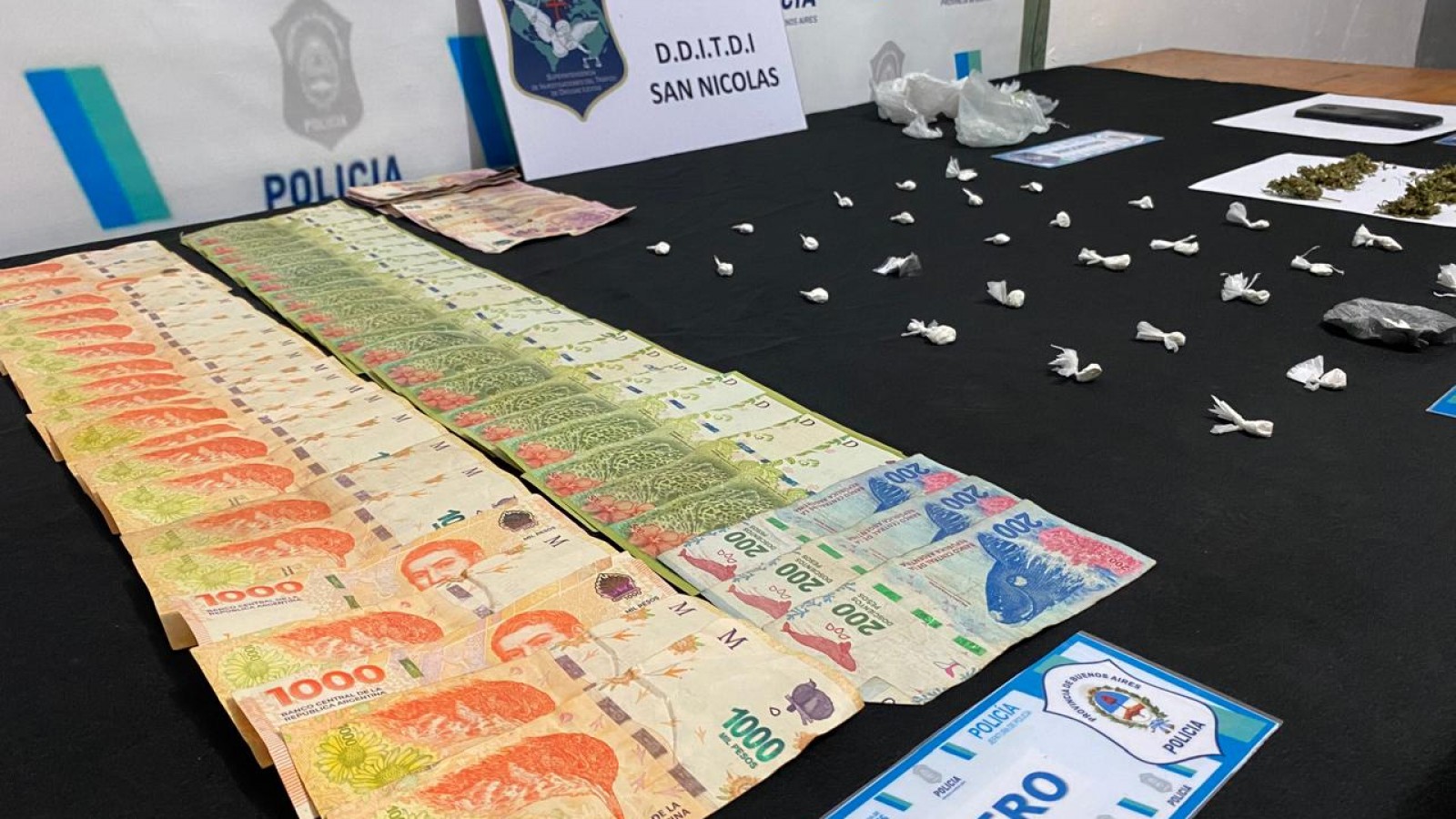 Tras un allanamiento detuvieron en Baradero a una mujer por venta de drogas