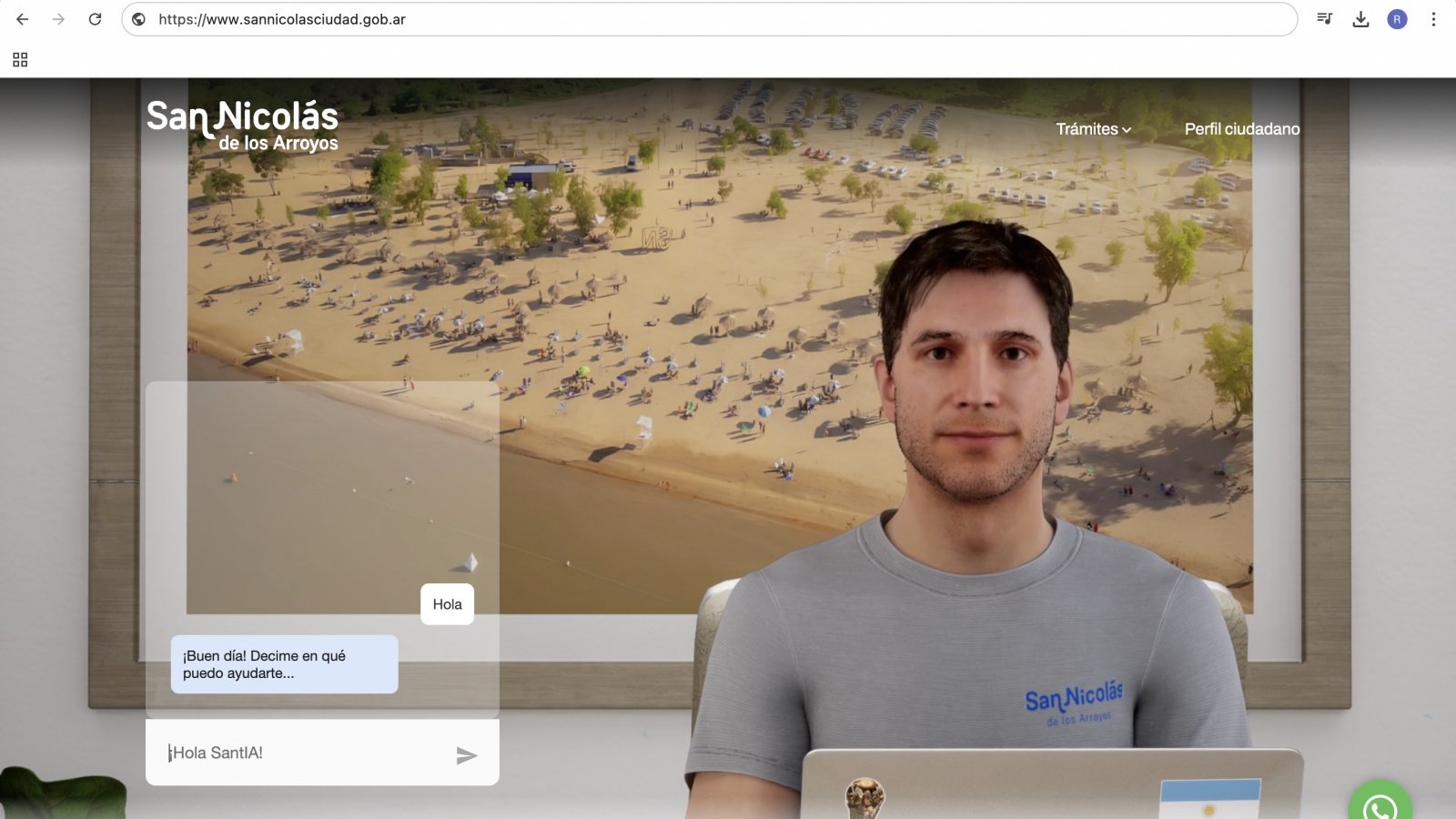 SantIA: El municipio de San Nicolás innova para simplificar la atención de reclamos y trámites municipales