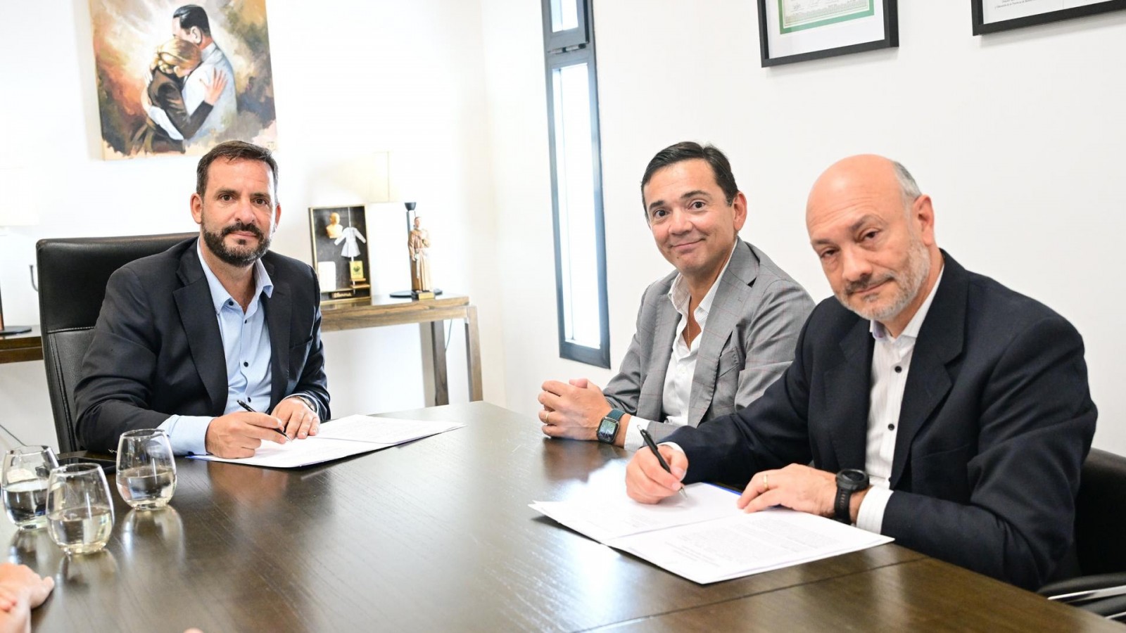 El Municipio firmó un convenio con Metropol para ampliar el corredor aeróbico Sarmiento en Belén de Escobar