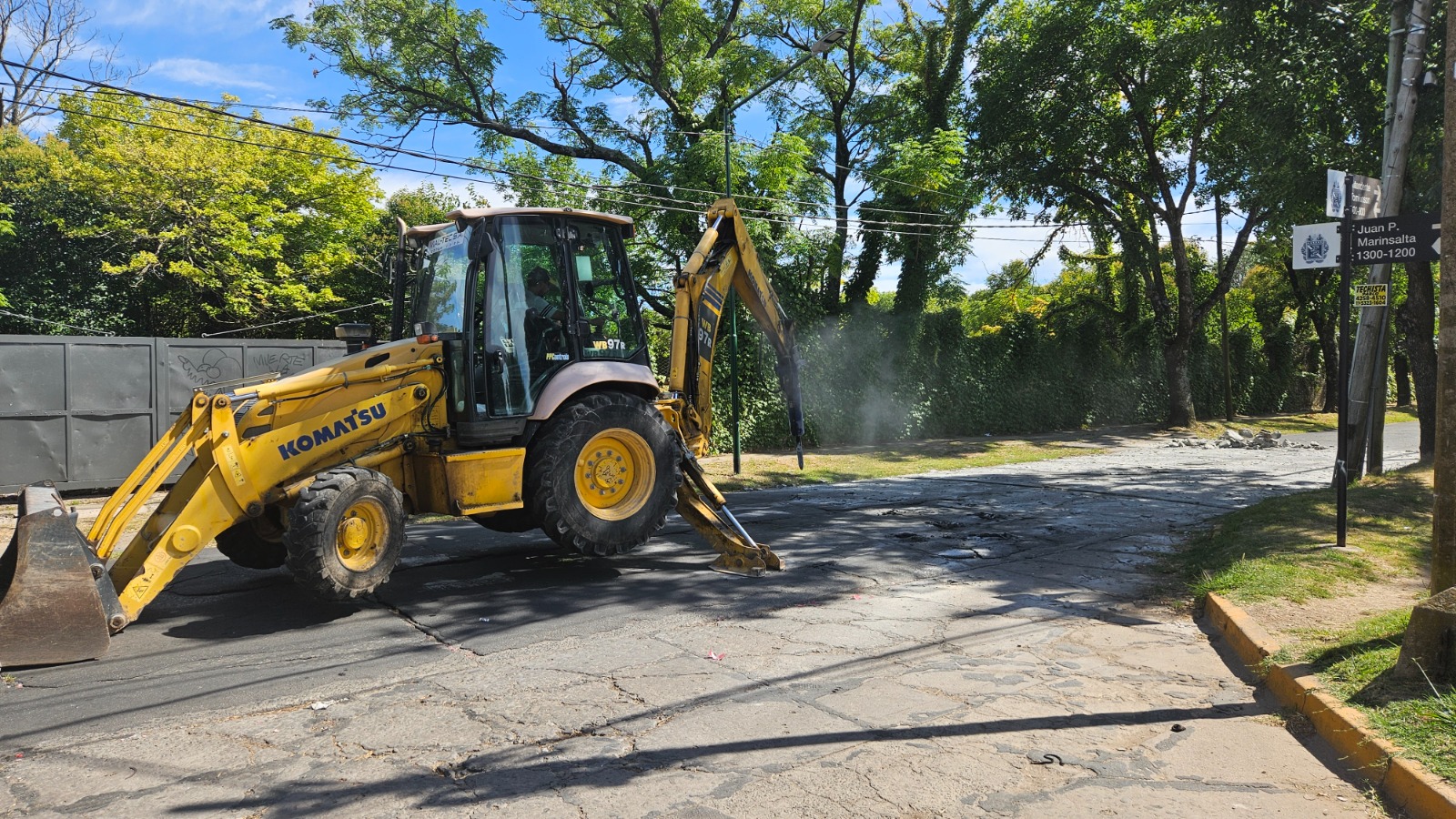 Beccar: comenzó la repavimentación de un tramo clave de la avenida Tomkinson