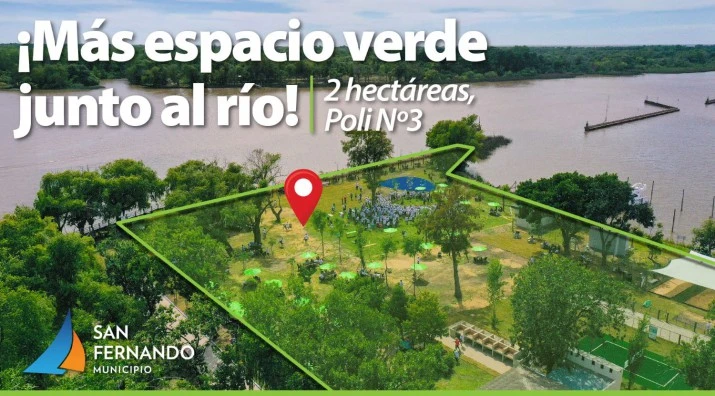 Juan Andreotti inauguró más espacio verde frente al río en el Polideportivo N°3, para adultos mayores