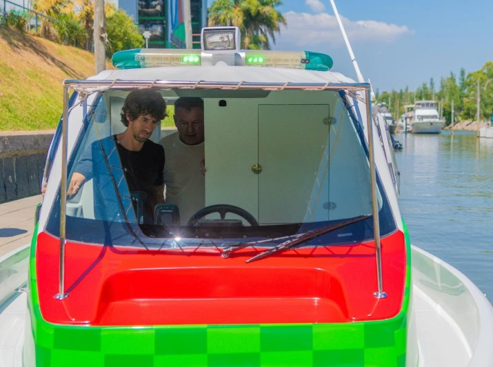 Juan Andreotti presentó una Lancha Ambulancia para reforzar los Hospitales de Islas de San Fernando