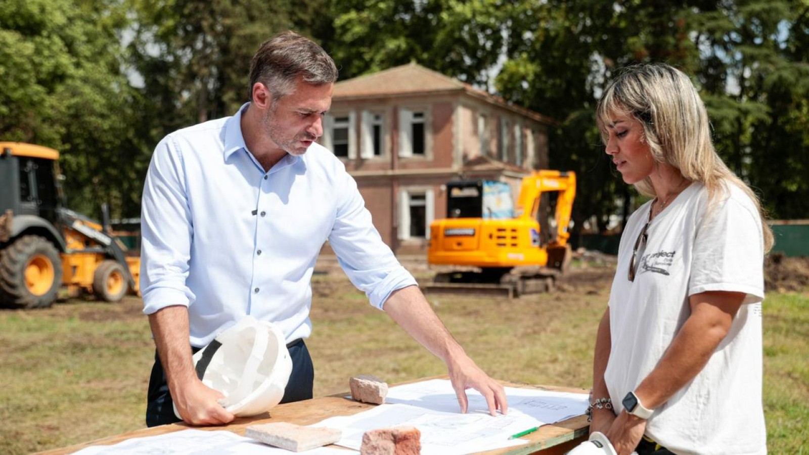 Federico Achával recorrió la obra de la Universidad Nacional de Pilar