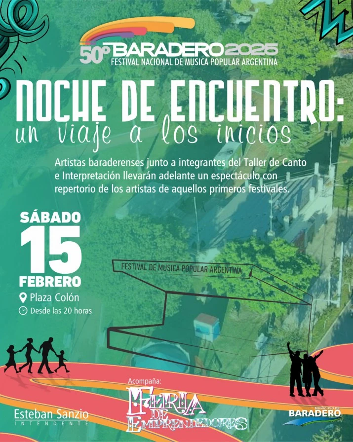 "Noche de Encuentro": Baradero revive los orígenes del Festival Nacional de Música Popular Argentina