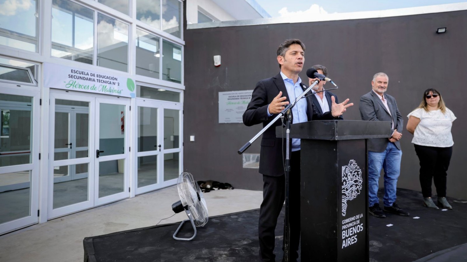Kicillof inauguró el nuevo edificio de la Escuela Técnica N° 2 de Ramallo
