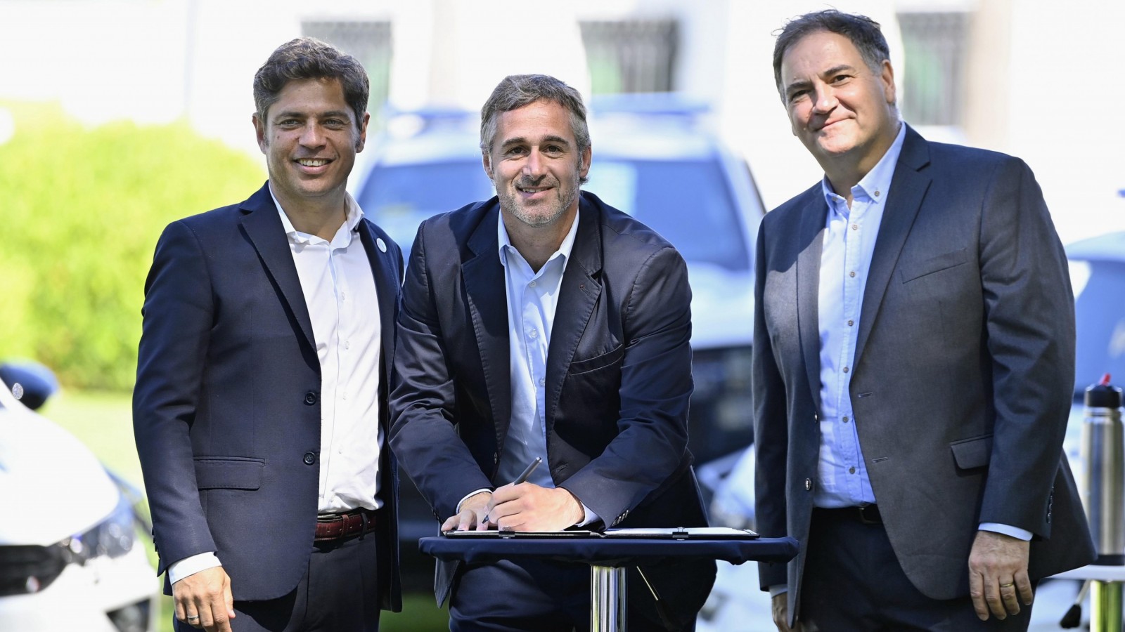 Achával acompañó al gobernador Kicillof en el anuncio del Fondo de Seguridad para Municipios