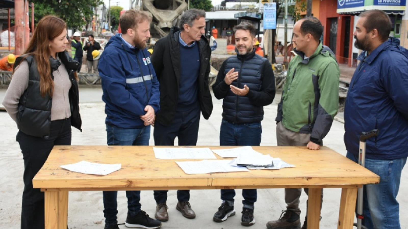 Gabriel Katopodis recorrió obras viales en Lomas de Zamora
