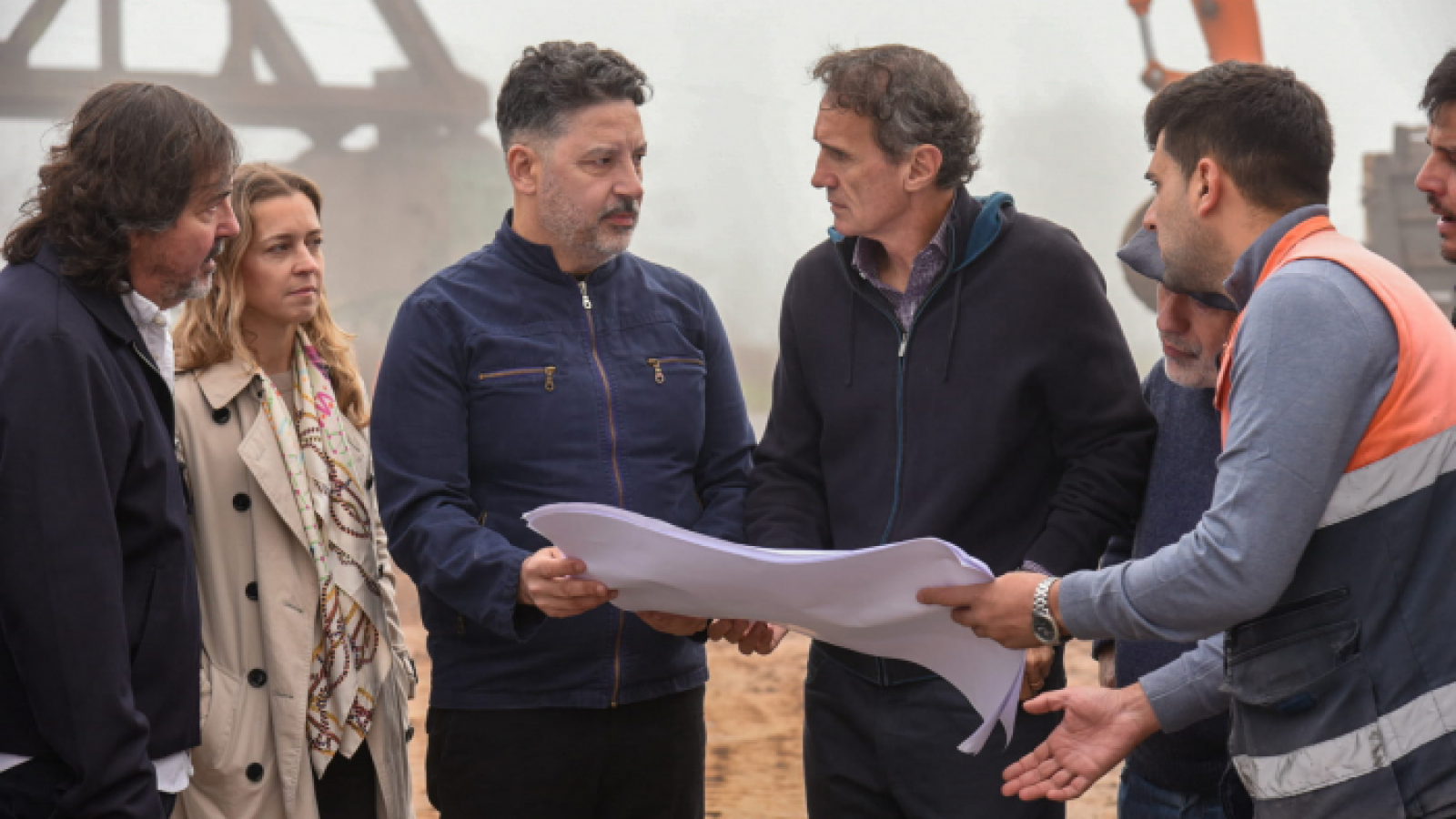 Gabriel Katopodis recorrió los avances de la Ruta Provincial 40