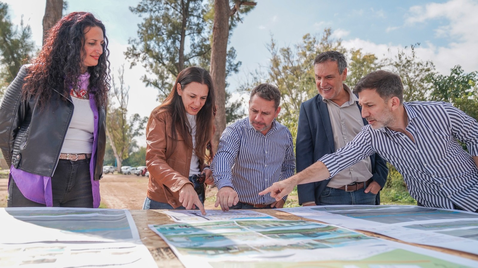 Descalzo supervisó la obra de la Reserva Natural del Río Reconquista