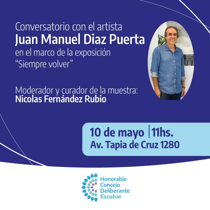 El HCD de Escobar organiza un conversatorio con el artista Juan Manuel Díaz Puerta