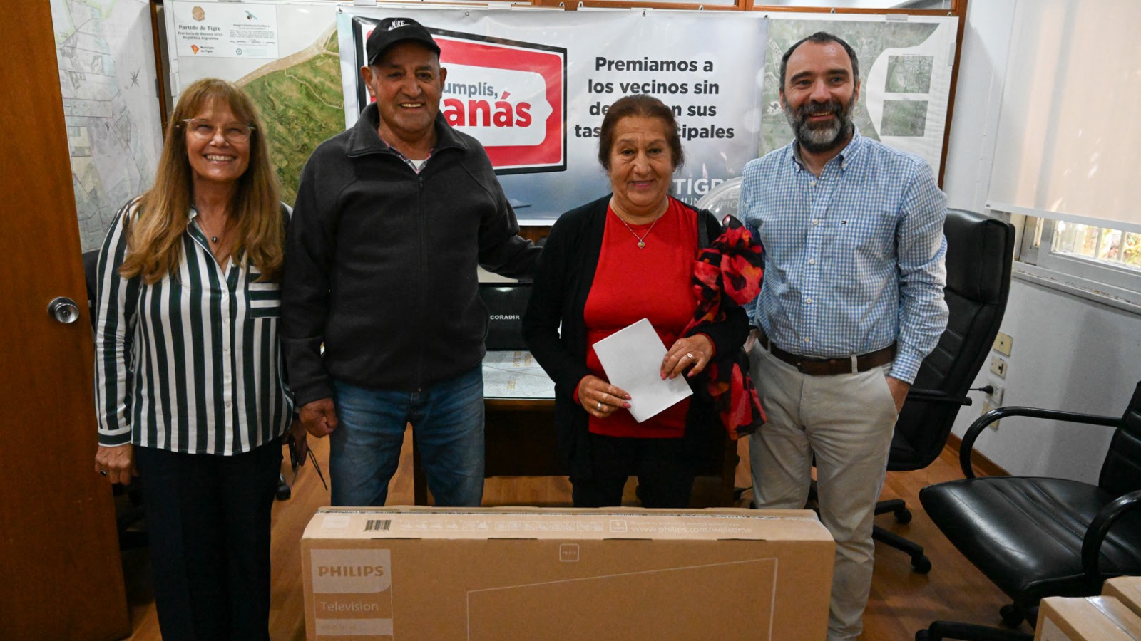 El programa "Si Cumplís, Ganás" premió a nuevos vecinos por pagar en tiempo y forma sus tasas municipales