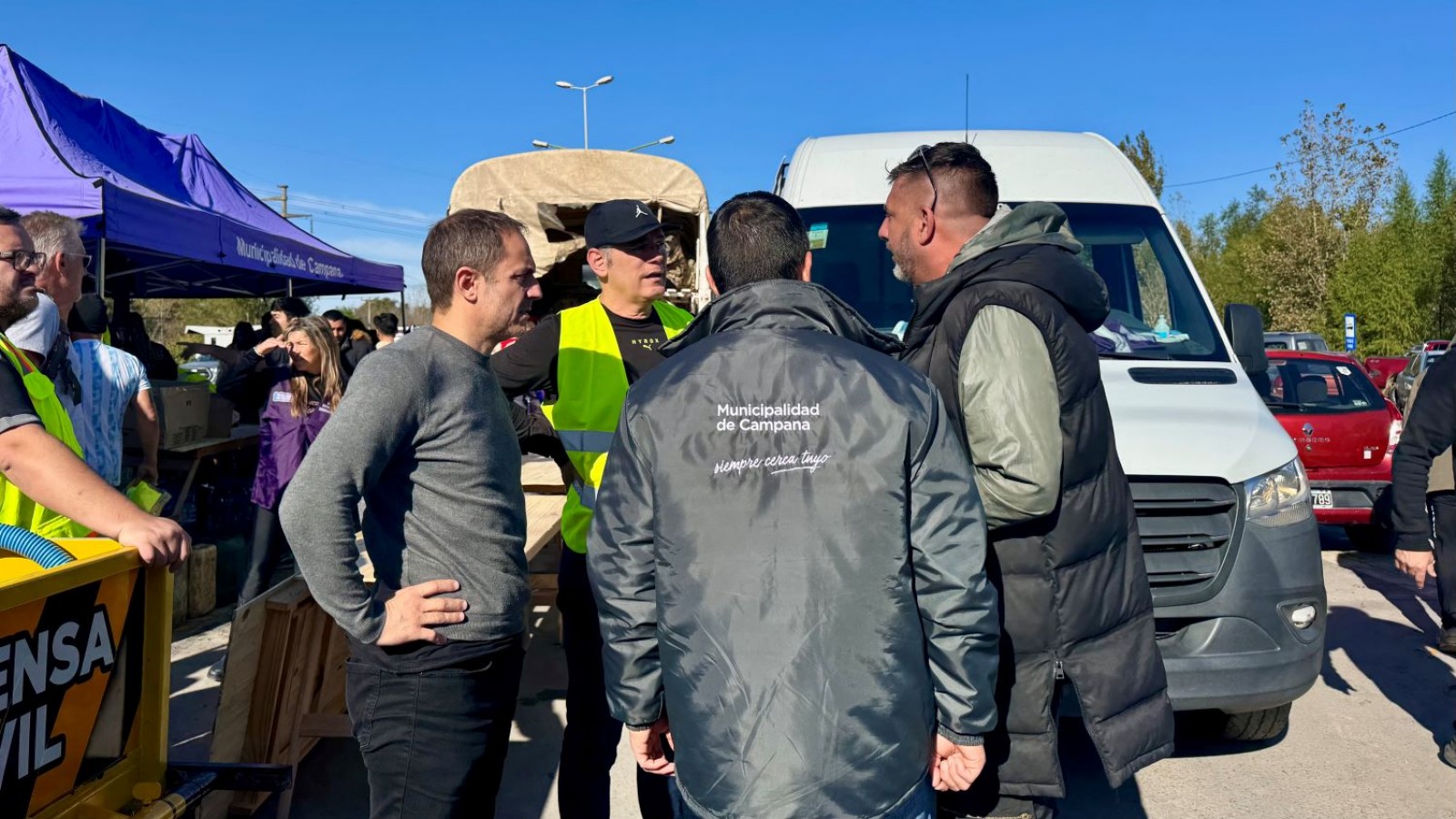 El Municipio de Campana continúa trabajando intensamente ante el temporal que azotó la ciudad