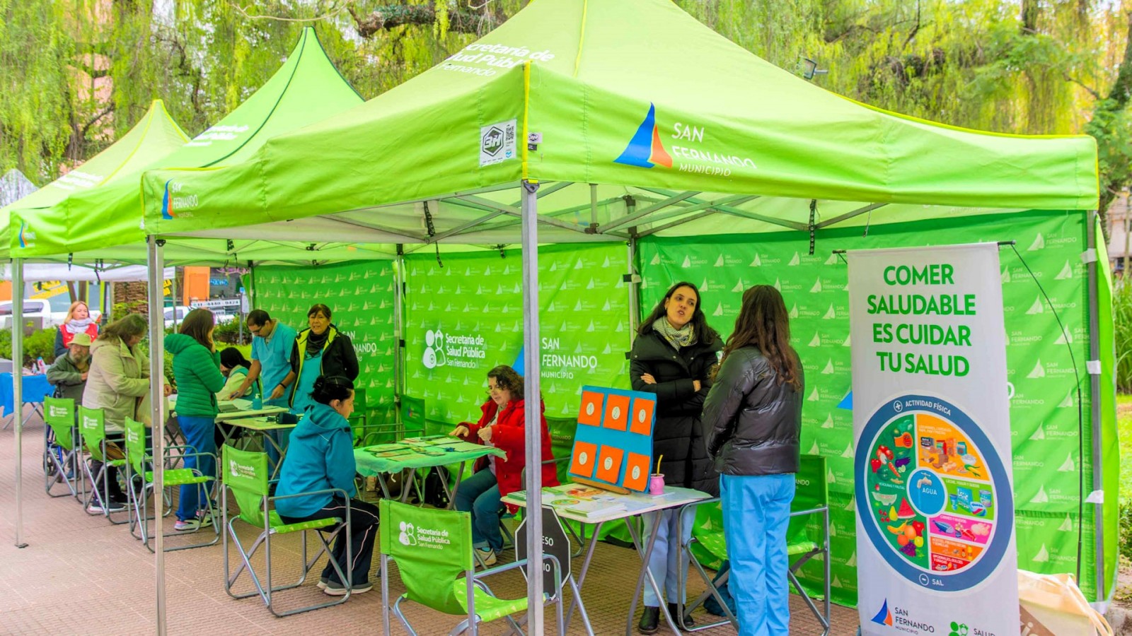 San Fernando adhirió al "Día Internacional de la Hipertensión Arterial" con actividades en la Plaza San Martín