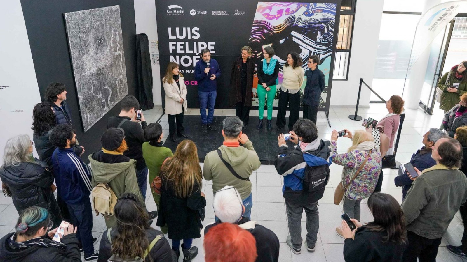 San Martín inauguró una gran muestra de Luis Felipe Noé