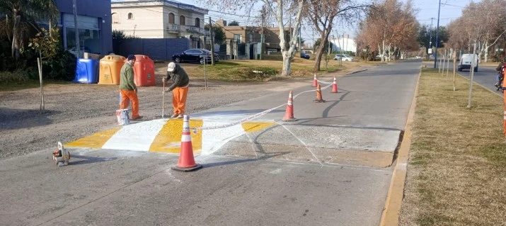 Pergamino refuerza la seguridad vial con nuevas demarcaciones y señalización en distintos puntos de la ciudad