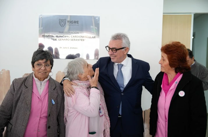 Julio Zamora inauguró el Hospital Municipal de Medicina Cardiovascular "Dr. Genaro Serantes" en Tigre centro