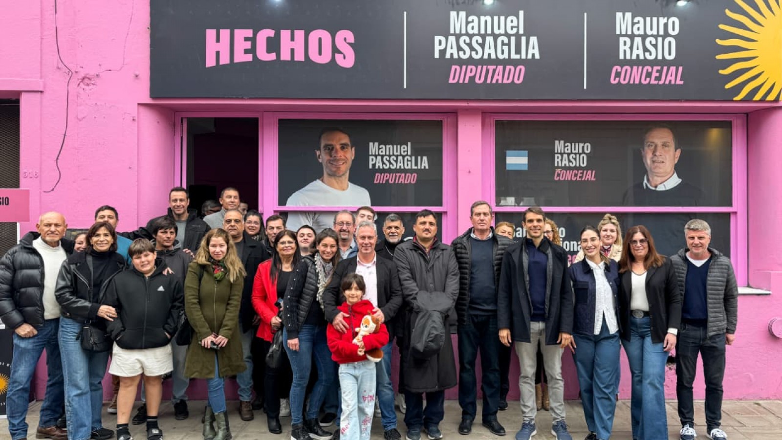 HECHOS inauguró su local partidario en San Pedro con la presencia de Manuel Passaglia