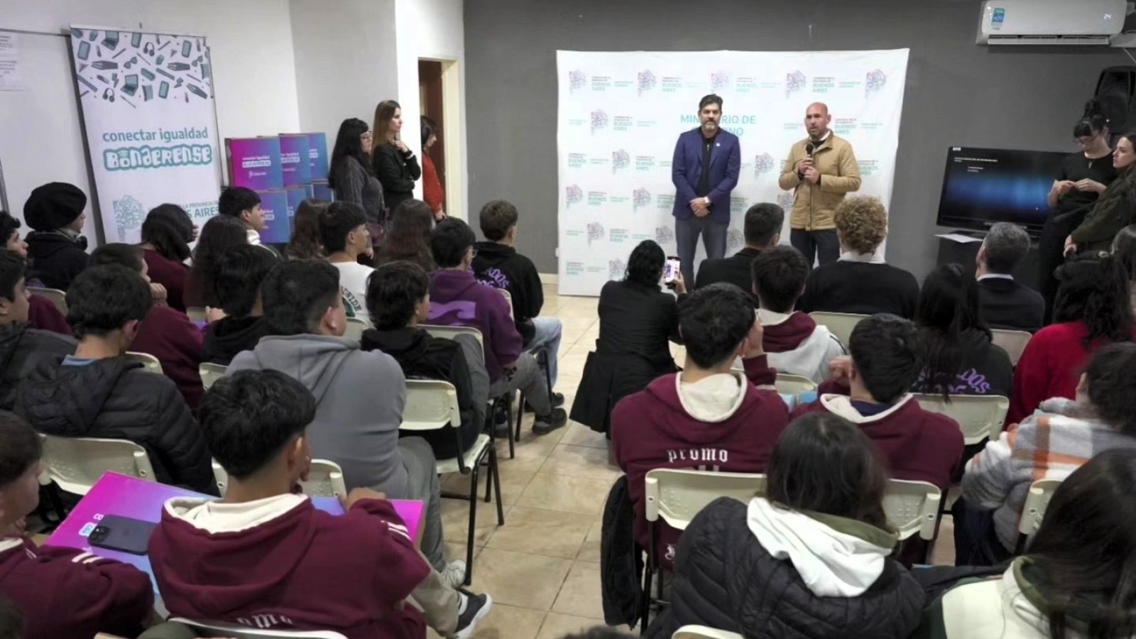 Sanzio inauguró la ampliación del Centro Universitario de Baradero junto al ministro Bianco