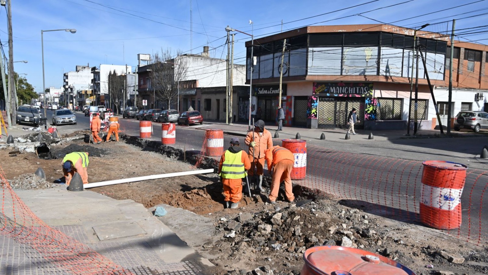 Avanzan las obras de la Av. Juan Manuel de Rosas en San Martín
