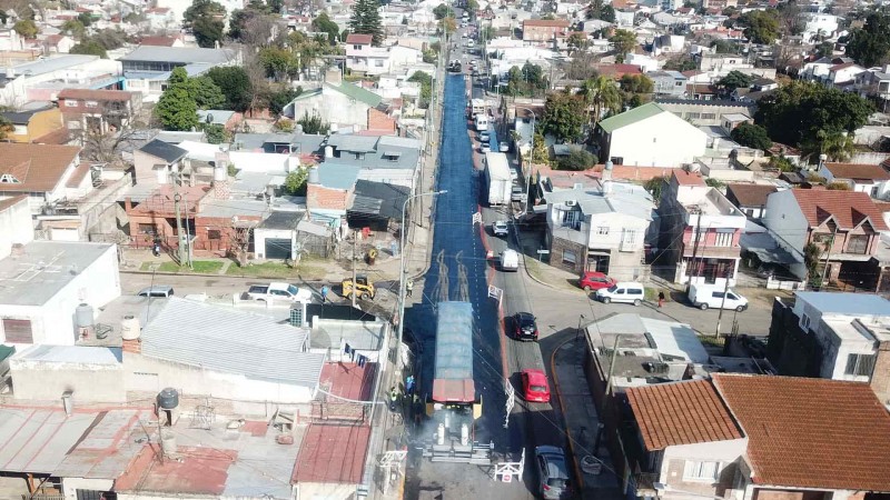 Hurlingham: avanzan las obras de repavimentación en la Ruta Provincial 4 para mejorar la conectividad y la seguridad vial