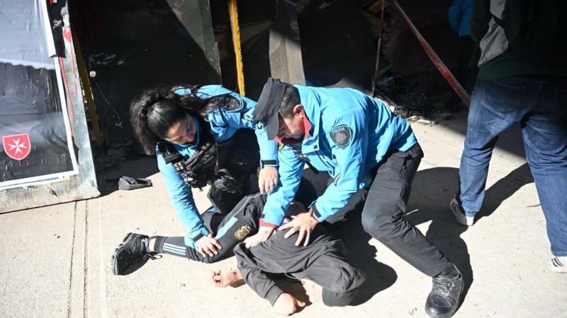 Dos detenidos en Villa Crespo en el operativo de la Policía de la Ciudad para recuperar un inmueble tomado