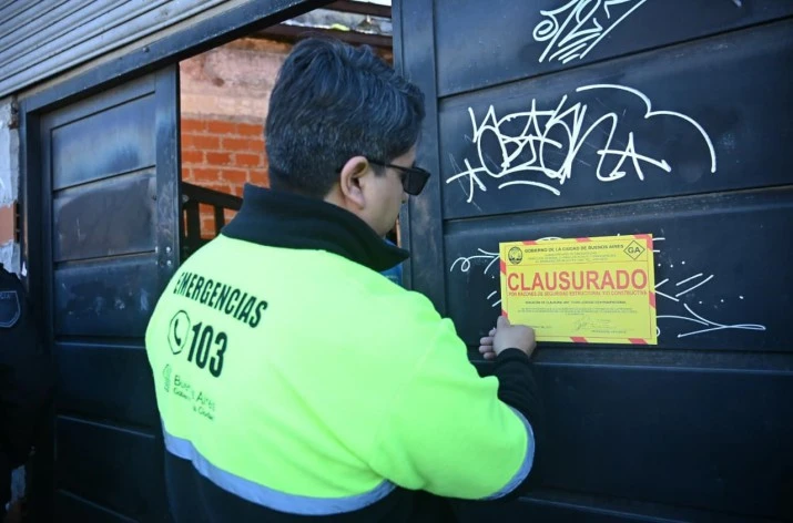 Dos detenidos en Villa Crespo en el operativo de la Policía de la Ciudad para recuperar un inmueble tomado