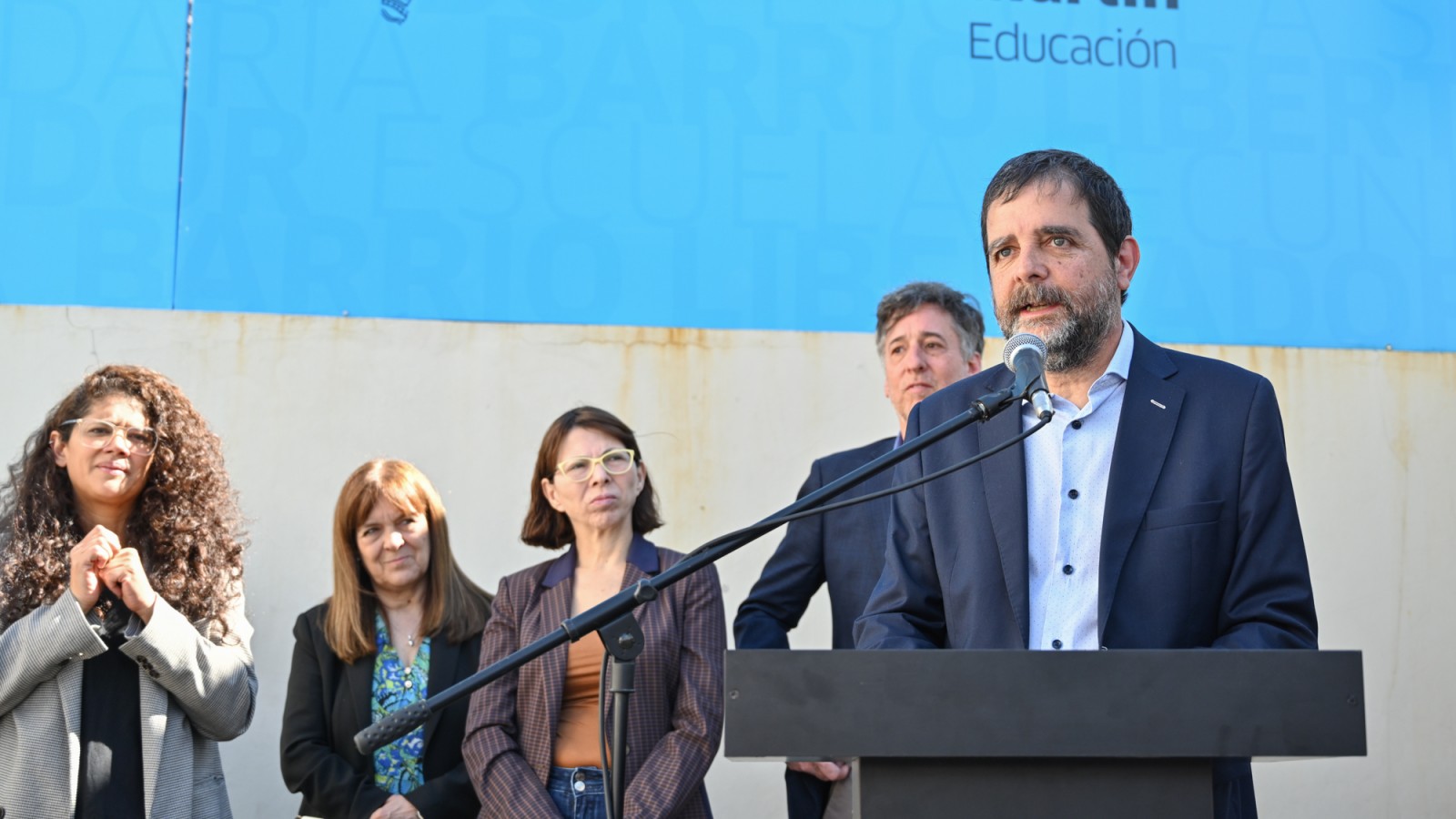Fernando Moreira y Axel Kicillof inauguraron la primera Escuela Secundaria de Barrio Libertador