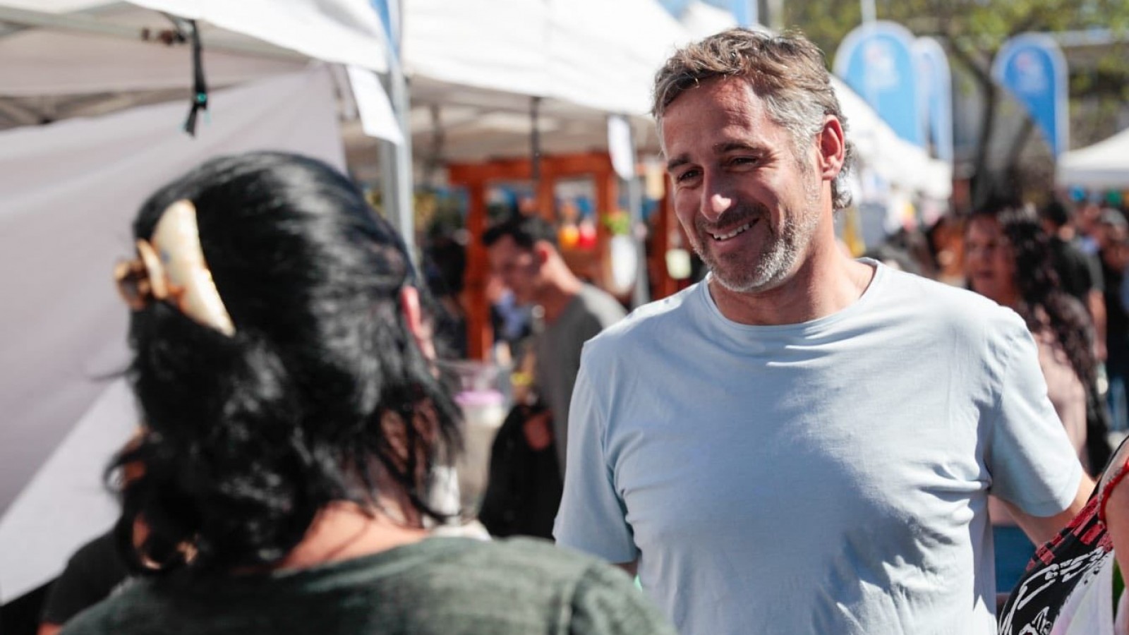 Achával acompañó a los vecinos de Lagomarsino en sus Fiestas Patronales