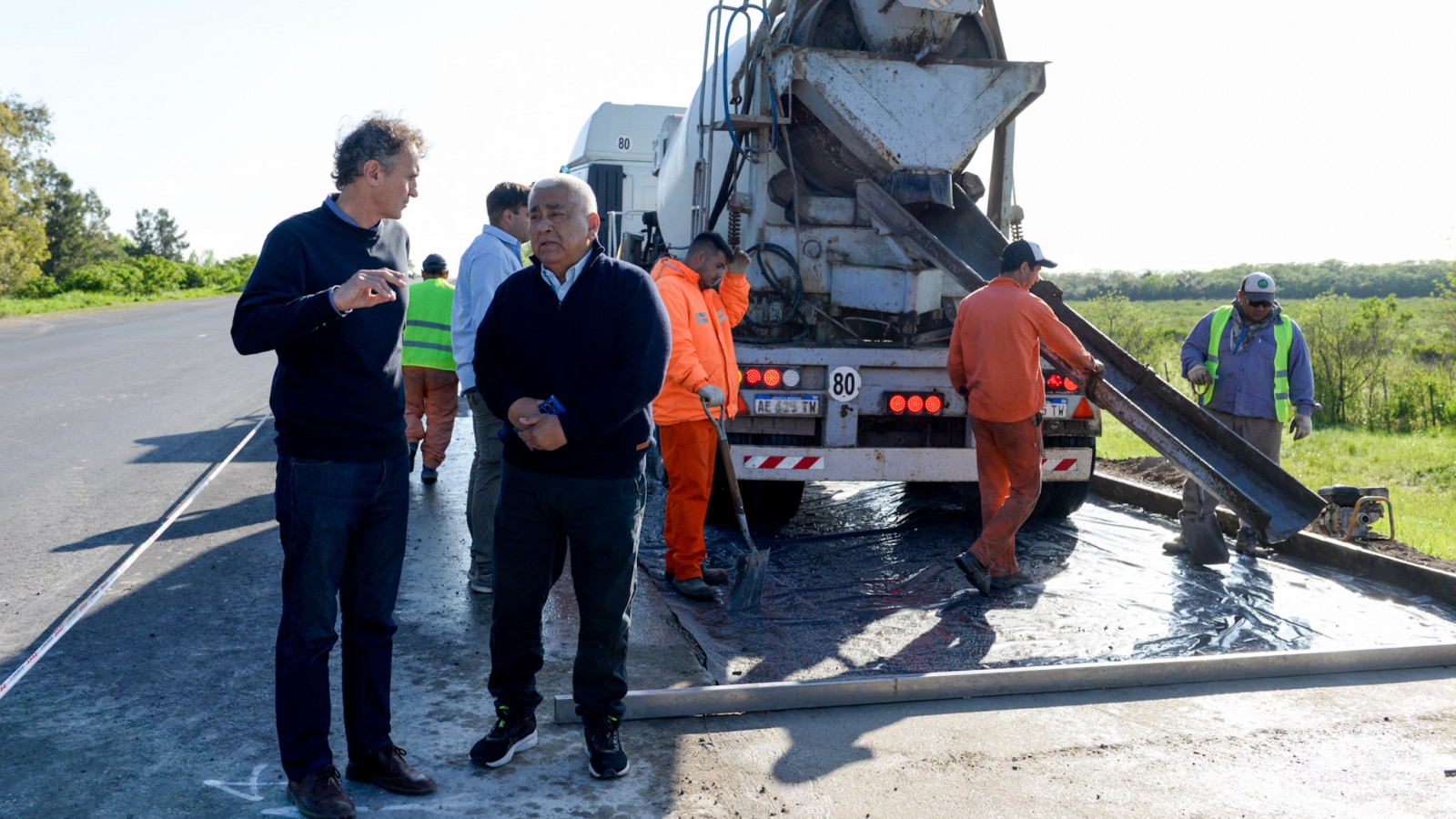 Katopodis y Salazar recorrieron obras viales en San Pedro que mejorarán la producción y el turismo