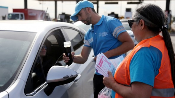 "Un control que salva": Marinucci y Kreplak encabezaron un operativo de seguridad vial y sanitario