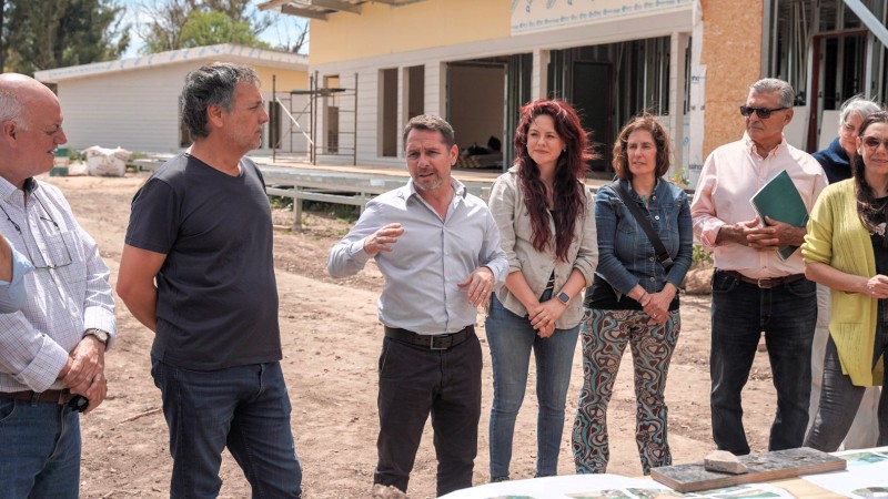 Pablo Descalzo recorrió la obra de la Reserva Natural del Río Reconquista
