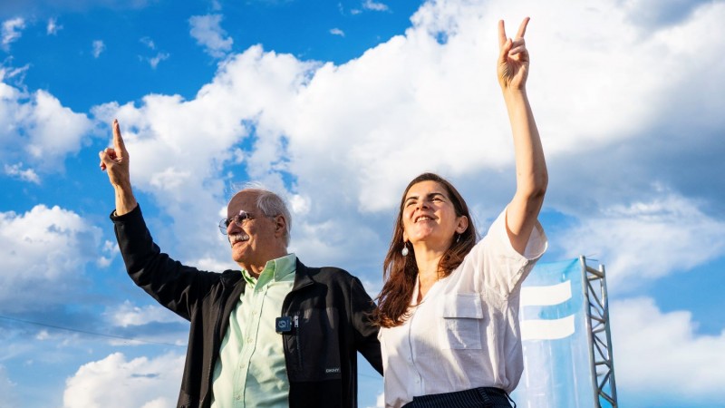 Mariel Fernández y Jorge Taiana cerraron la campaña de Fuerza Patria en Moreno